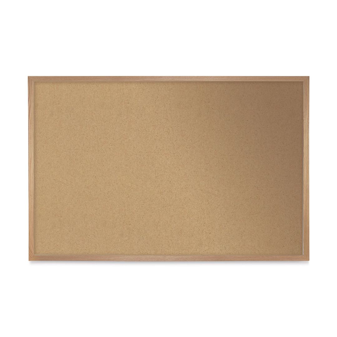 Open in modal - Ghent Open-Face Cork Board - 5 ft x 3 ft, Wood Frame