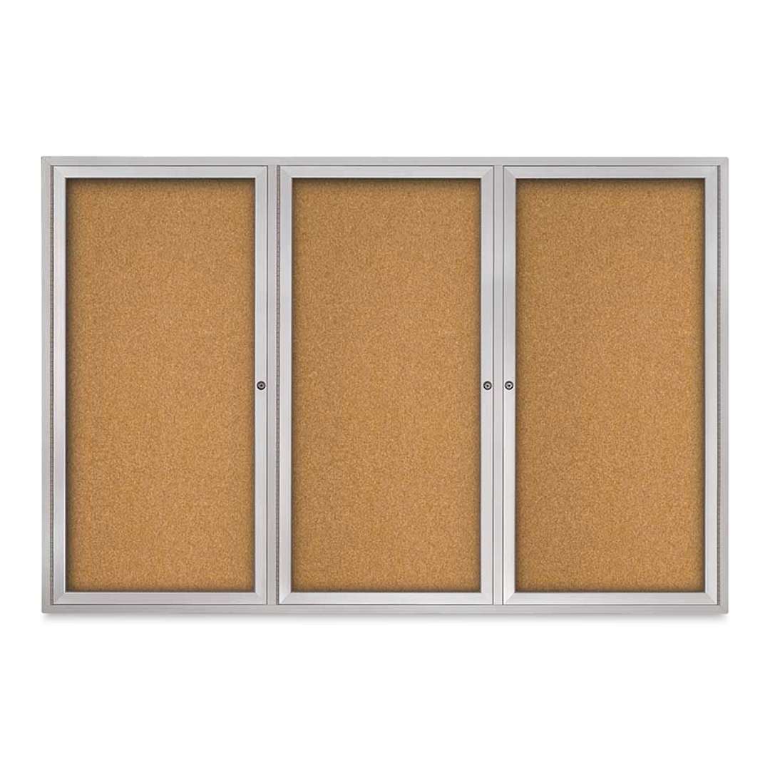 Open in modal - Outdoor Cork Board - 72" x 48", 3 Doors