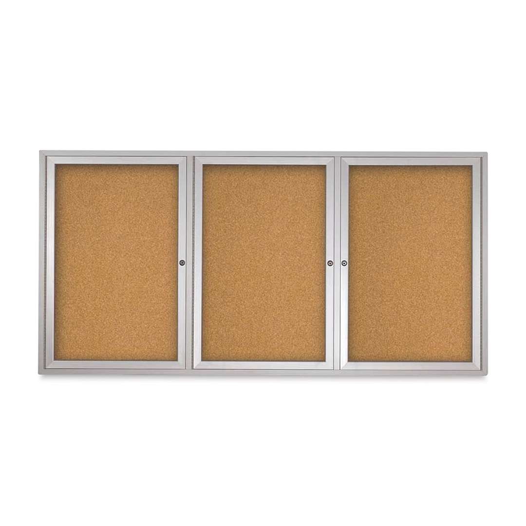Open in modal - Outdoor Cork Board - 72" x 36", 3 Doors