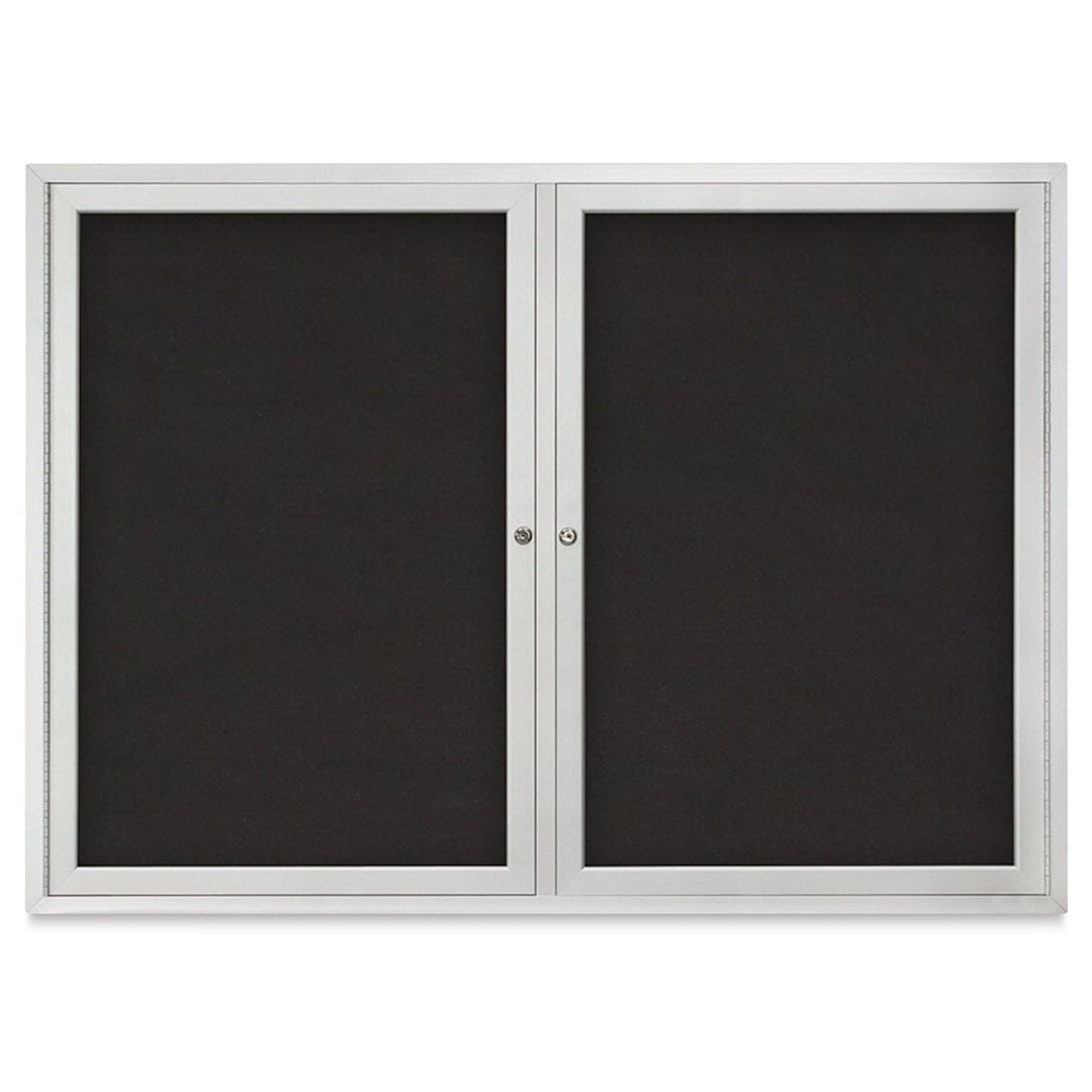 Open in modal - Tac-On Display Board, 2 Door - 42" x 32", Easy Tack/2 Door, Fabric