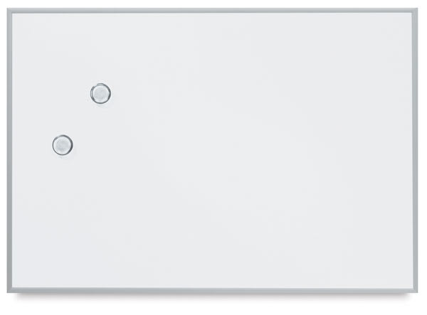 Open in modal - Magnetic Dry Erase Board - Front view with two magnets attached