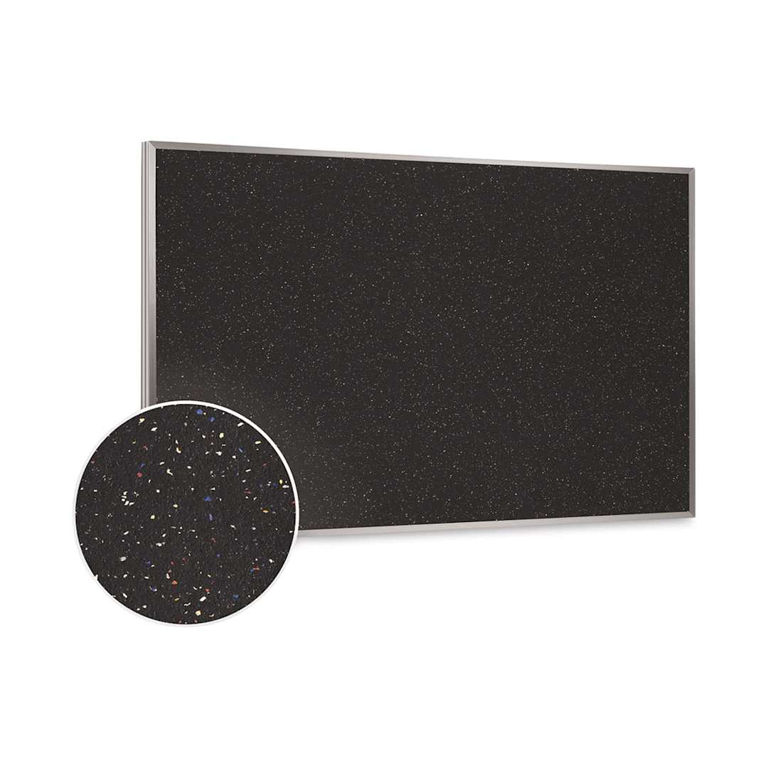 Open in modal - Ghent Recycled Rubber Tackboard - 5 ft x 3 ft, Confetti