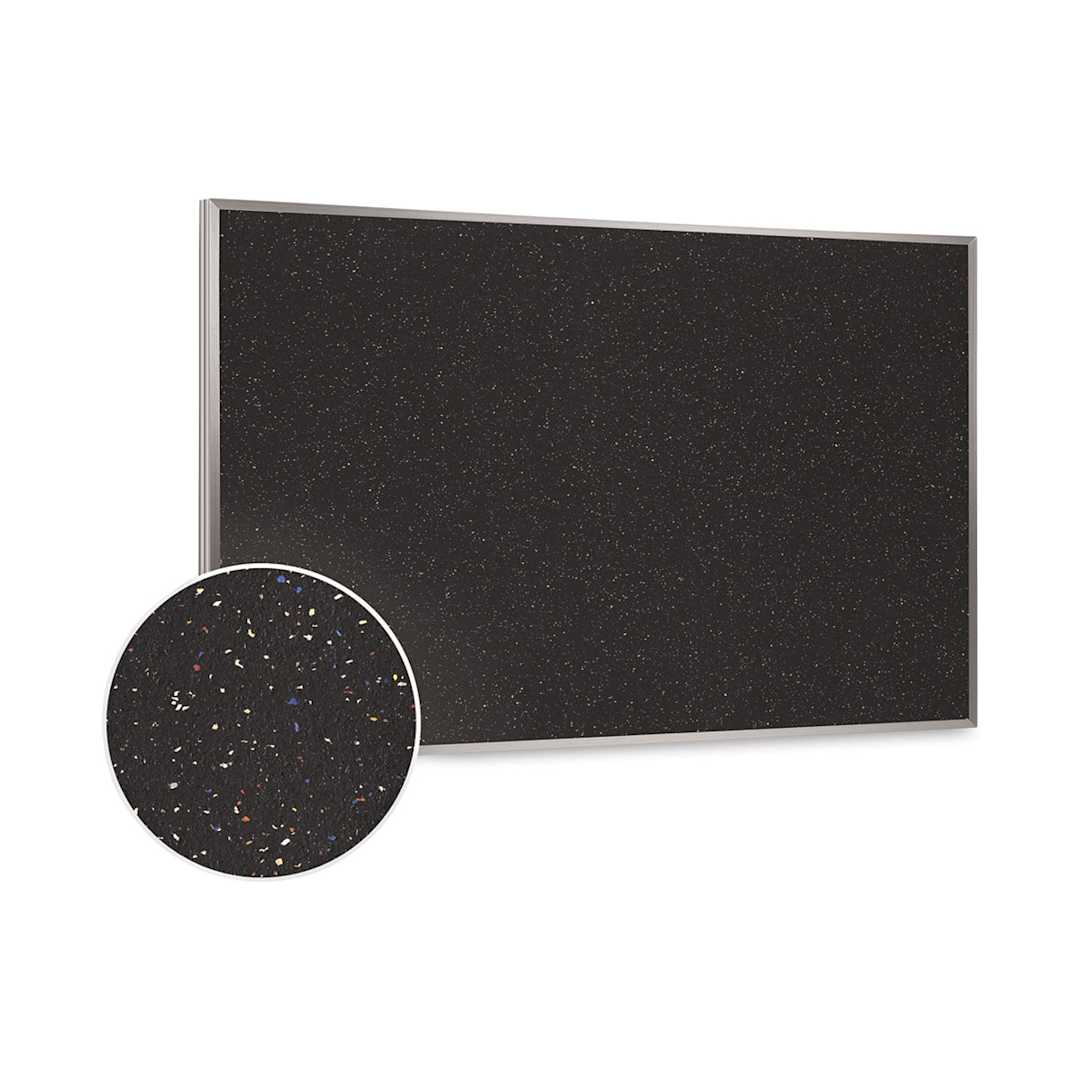 Open in modal - Ghent Recycled Rubber Tackboard - 12 ft x 4 ft, Confetti