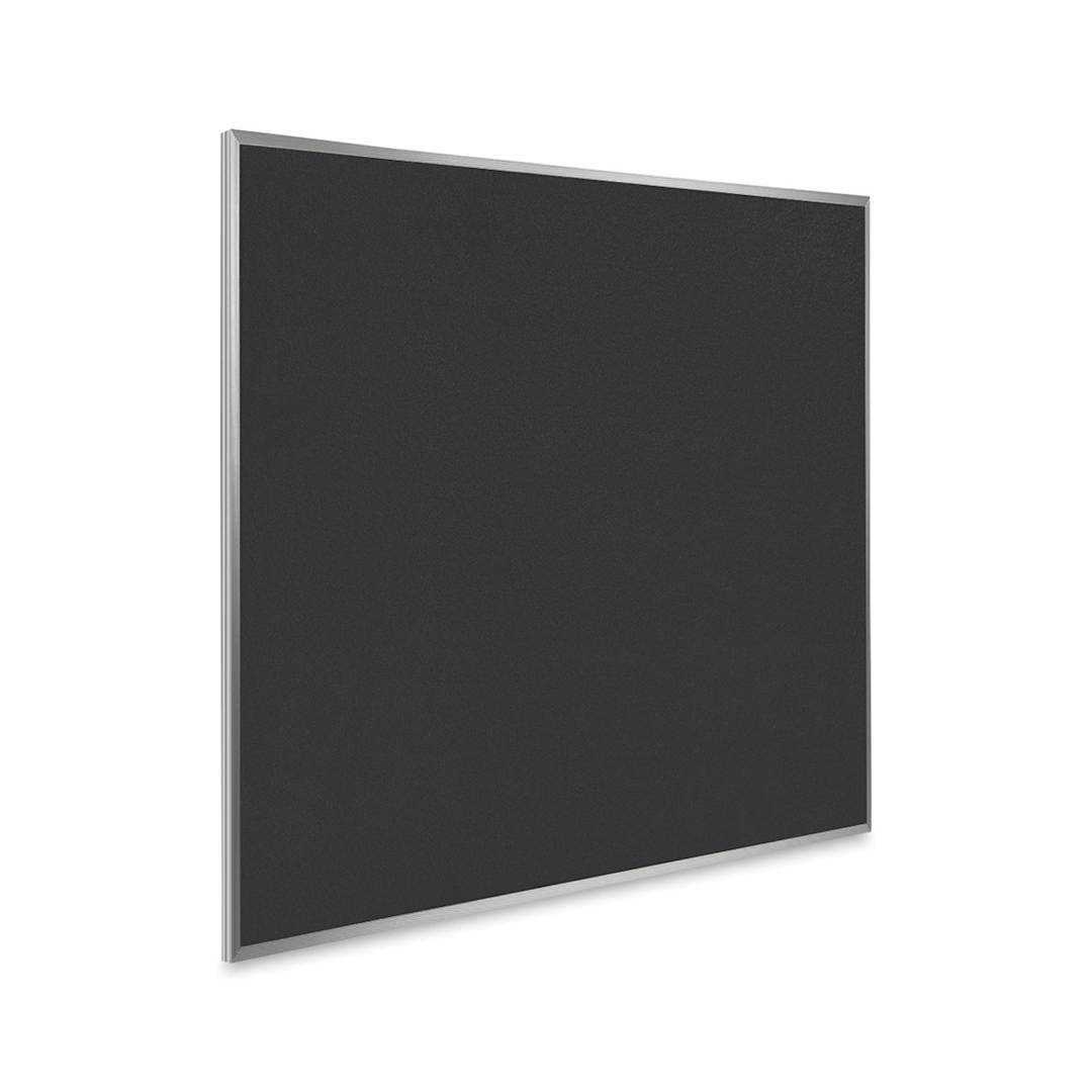 Open in modal - Ghent Recycled Rubber Tackboard - 4 ft x 4 ft, Black