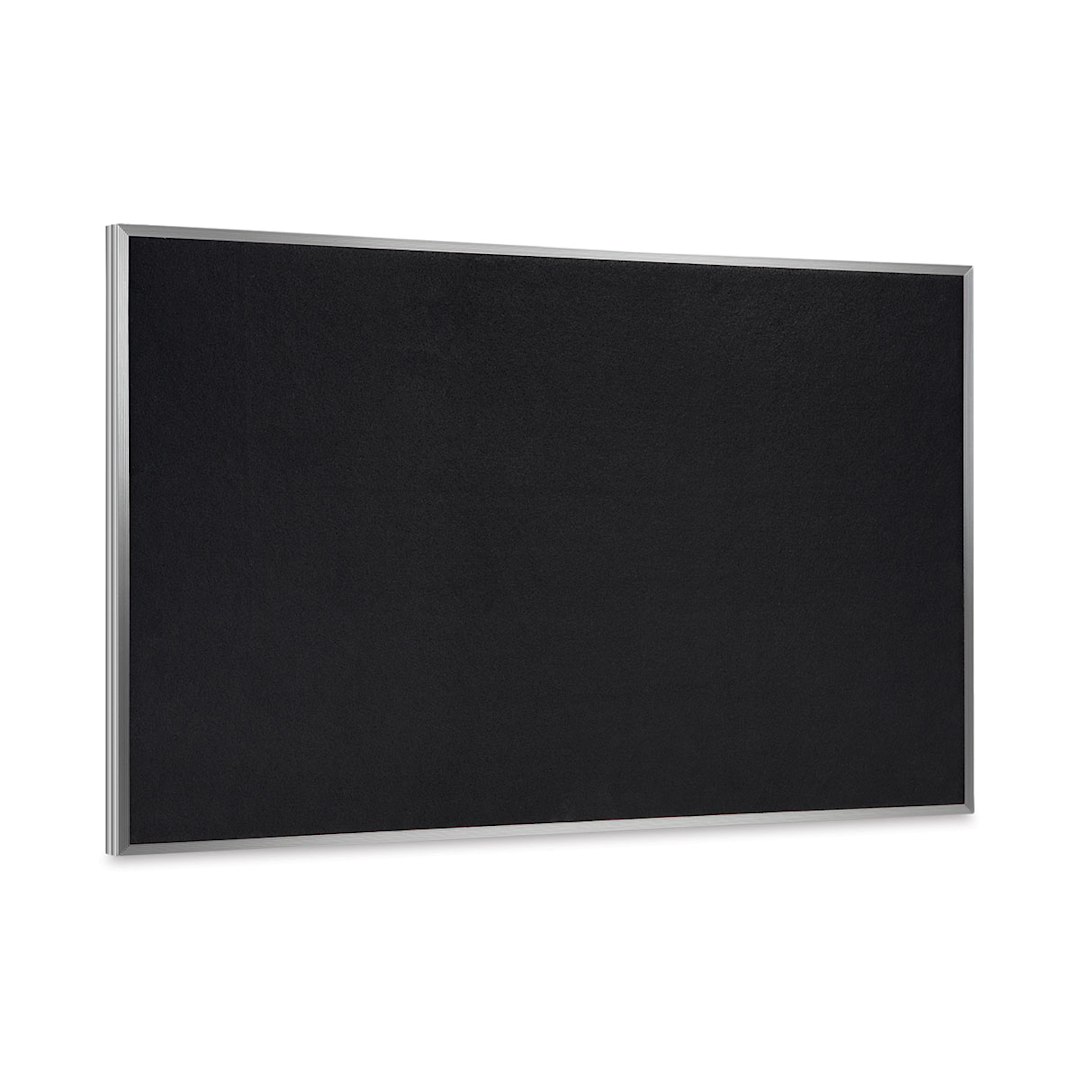 Open in modal - Ghent Recycled Rubber Tackboard - 12 ft x 4 ft, Black