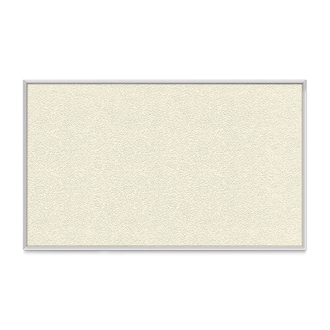 Open in modal - Ghent PremaTak Tackboard - 5 ft x 4 ft, Ivory, Vinyl, Aluminum Frame