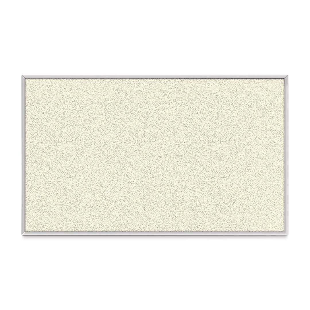 Open in modal - Ghent PremaTak Tackboard - 5 ft x 3 ft, Ivory, Vinyl, Aluminum Frame