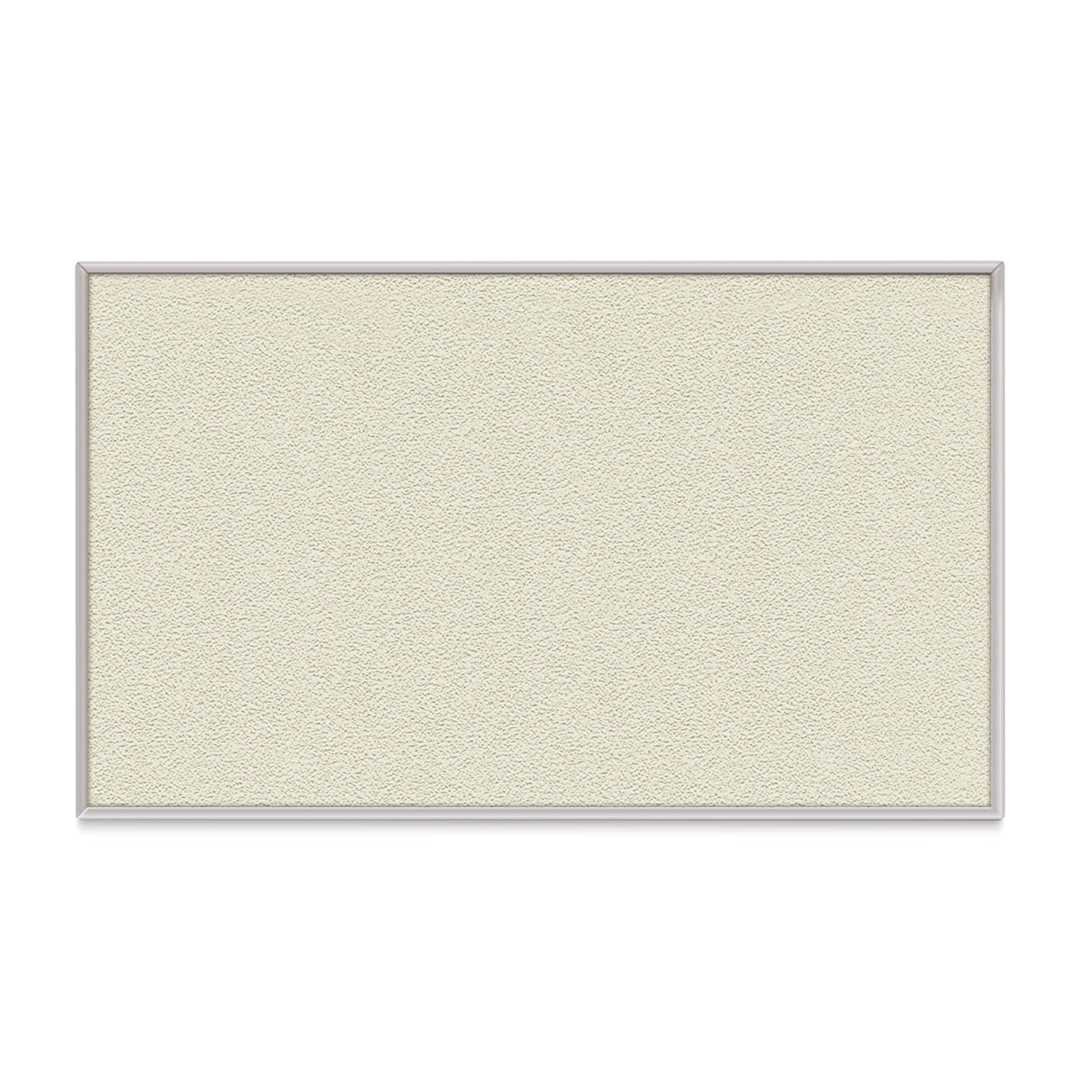 Open in modal - Ghent PremaTak Tackboard - 18" x 24", Ivory, Vinyl, Aluminum Frame