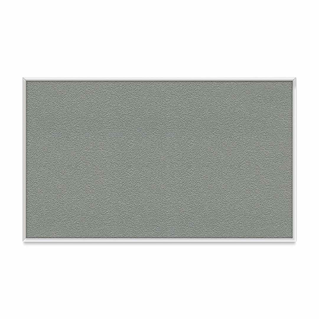 Open in modal - Ghent PremaTak Tackboard - 3 ft x 5 ft, Stone, Vinyl, Aluminum Frame