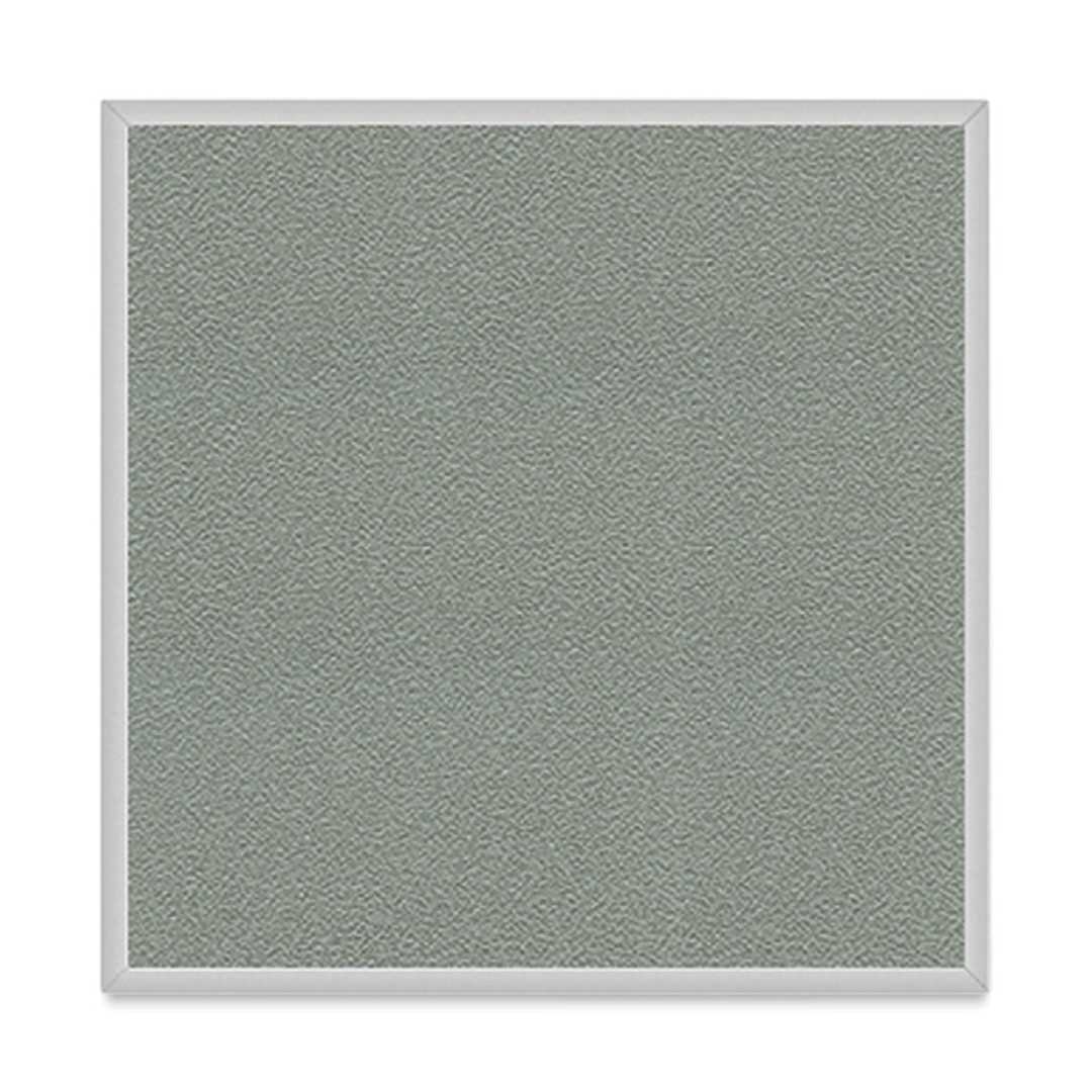 Open in modal - Ghent PremaTak Tackboard - 4 ft x 4 ft, Stone, Vinyl, Aluminum Frame