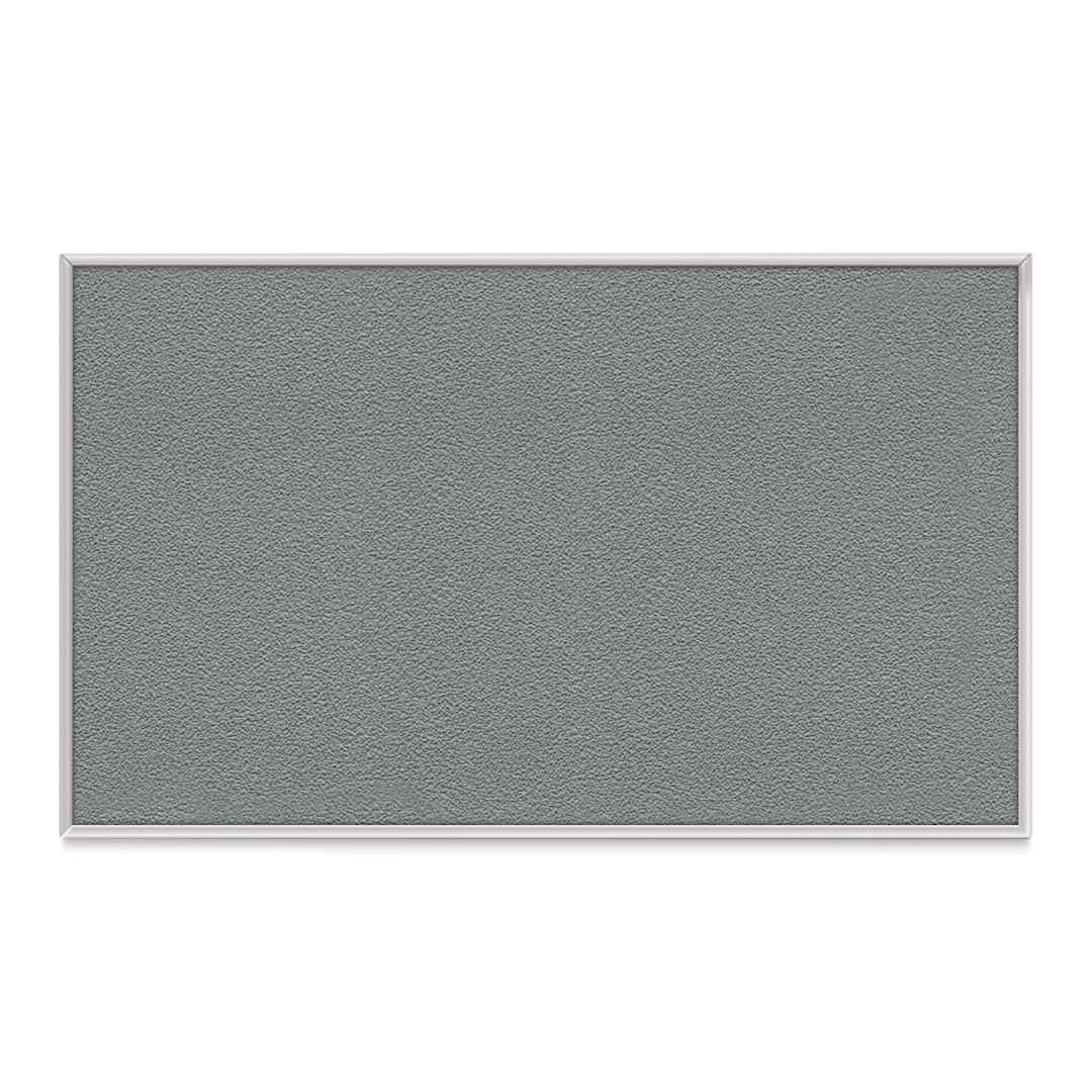 Open in modal - Ghent PremaTak Tackboard - 18" x 24", Stone, Vinyl, Aluminum Frame