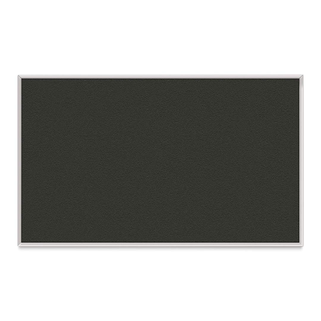 Open in modal - Ghent PremaTak Tackboard - 4 ft x 5 ft, Ebony, Vinyl, Aluminum Frame