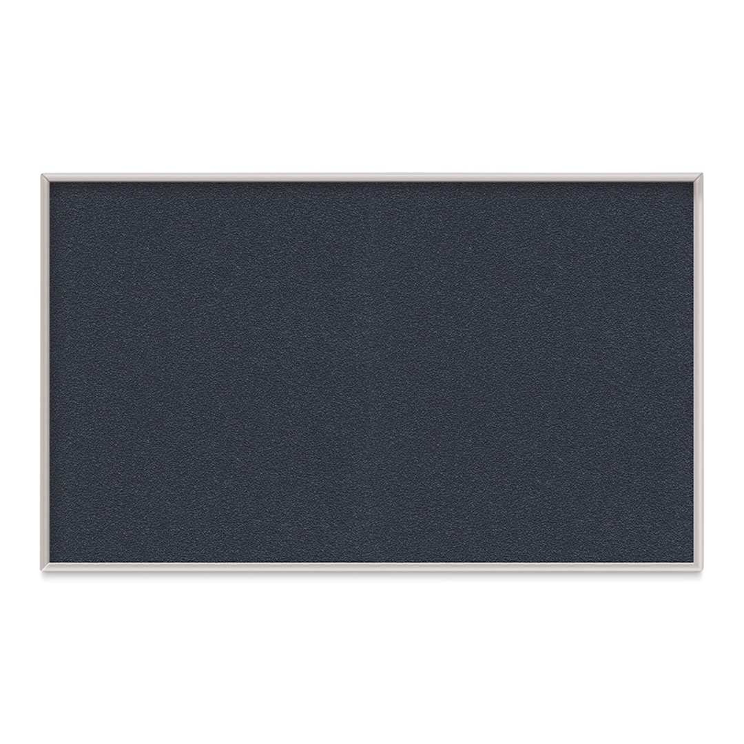 Open in modal - Ghent PremaTak Tackboard - 4 ft x 5 ft, Navy, Vinyl, Aluminum Frame