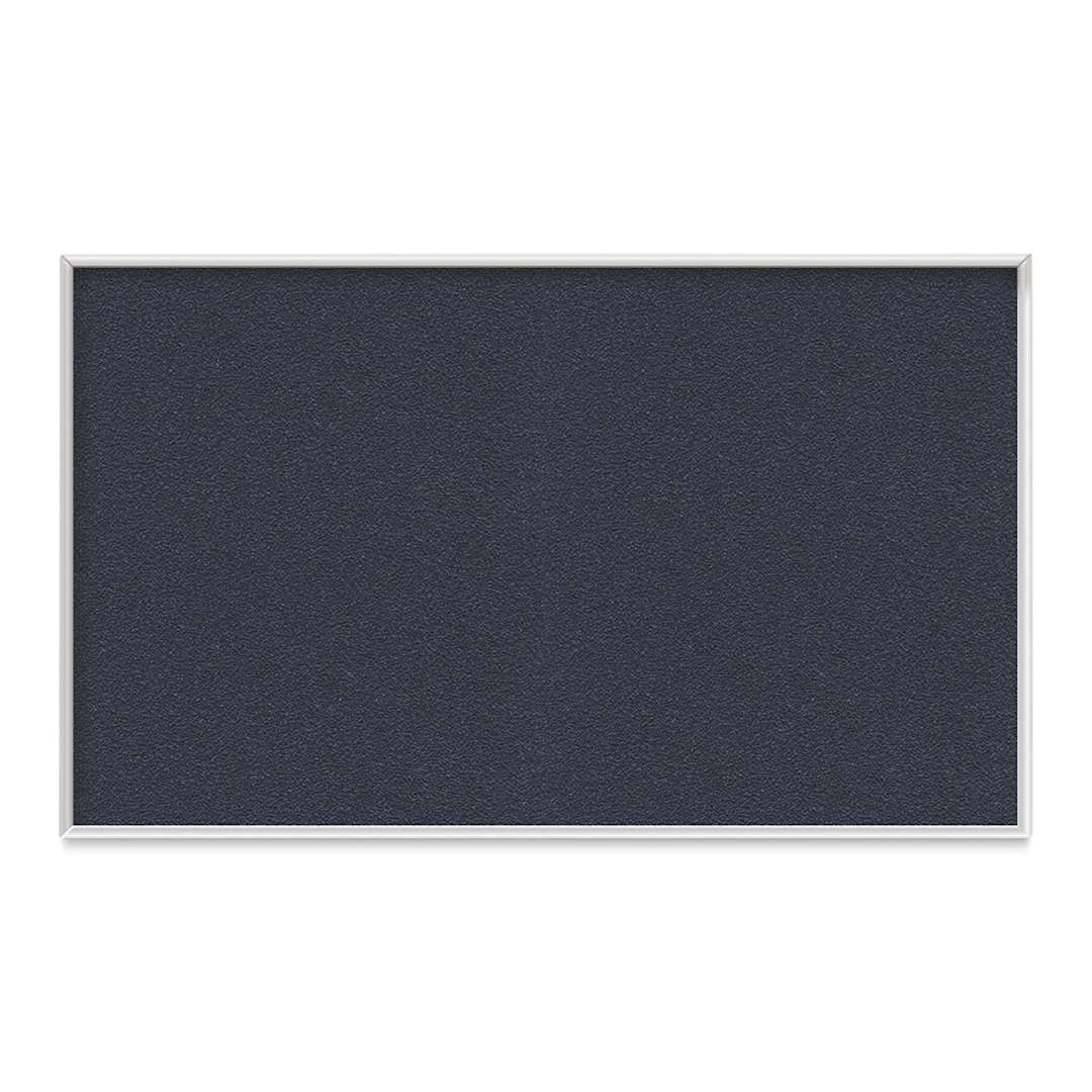 Open in modal - Ghent PremaTak Tackboard - 4 ft x 6 ft, Navy, Vinyl, Aluminum Frame