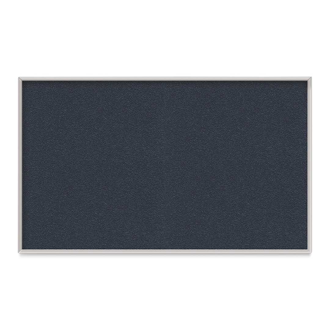 Open in modal - Ghent PremaTak Tackboard - 3 ft x 5 ft, Navy, Vinyl, Aluminum Frame