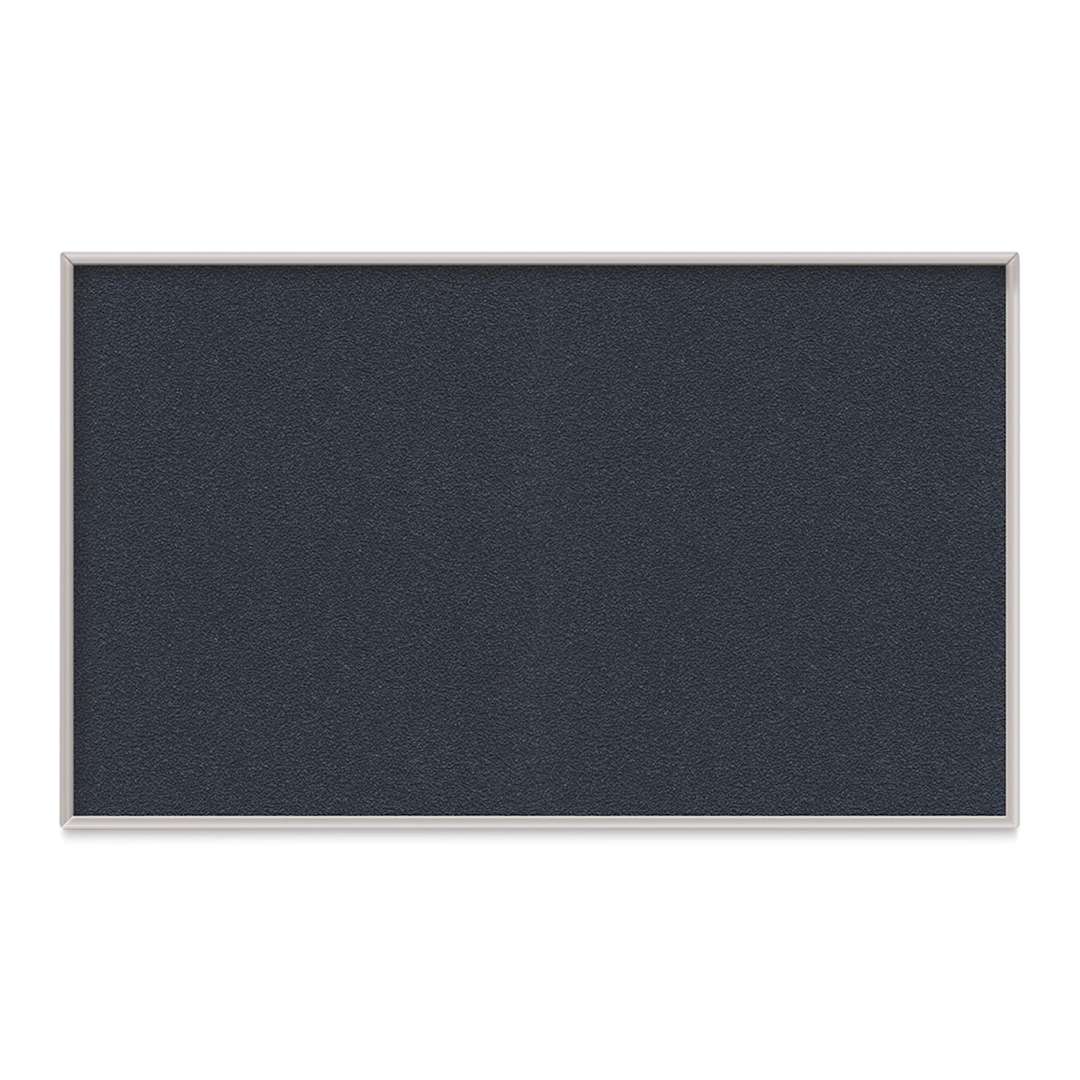 Open in modal - Ghent PremaTak Tackboard - 4 ft x 8 ft, Navy, Vinyl, Aluminum Frame