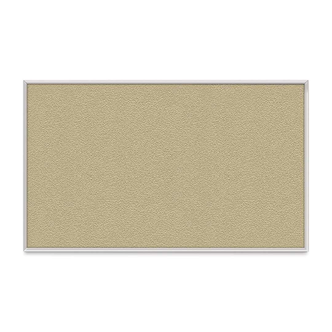 Open in modal - Ghent PremaTak Tackboard - 4 ft x 5 ft, Caramel, Vinyl, Aluminum Frame