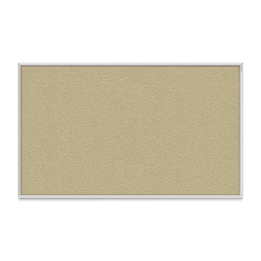Open in modal - Ghent PremaTak Tackboard - 4 ft x 6 ft, Caramel, Vinyl, Aluminum Frame