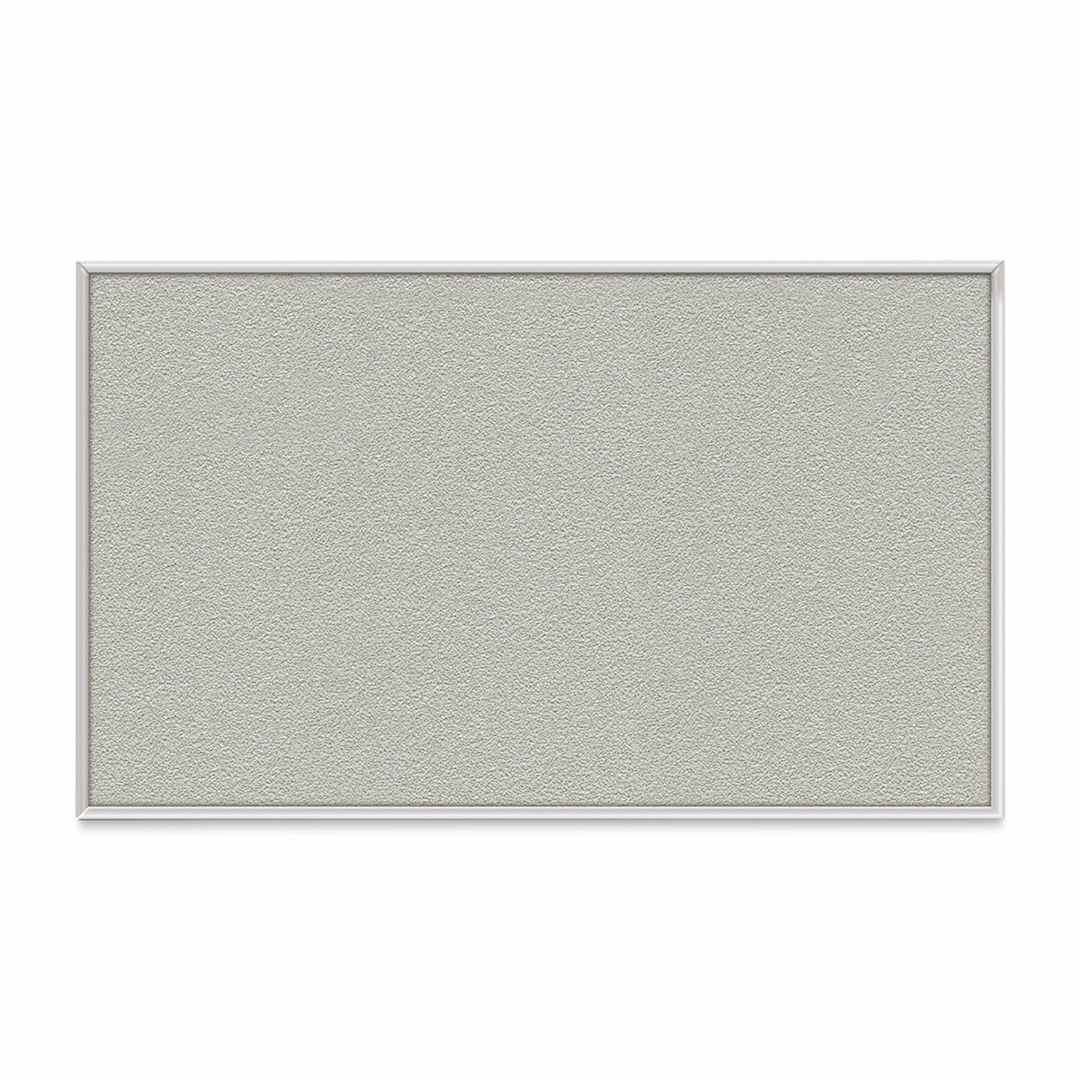 Open in modal - Ghent PremaTak Tackboard - 4 ft x 5 ft, Silver, Vinyl, Aluminum Frame
