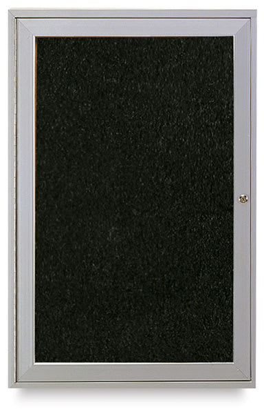 Open in modal - Satin Aluminum Frame Tackboard, 1 Door