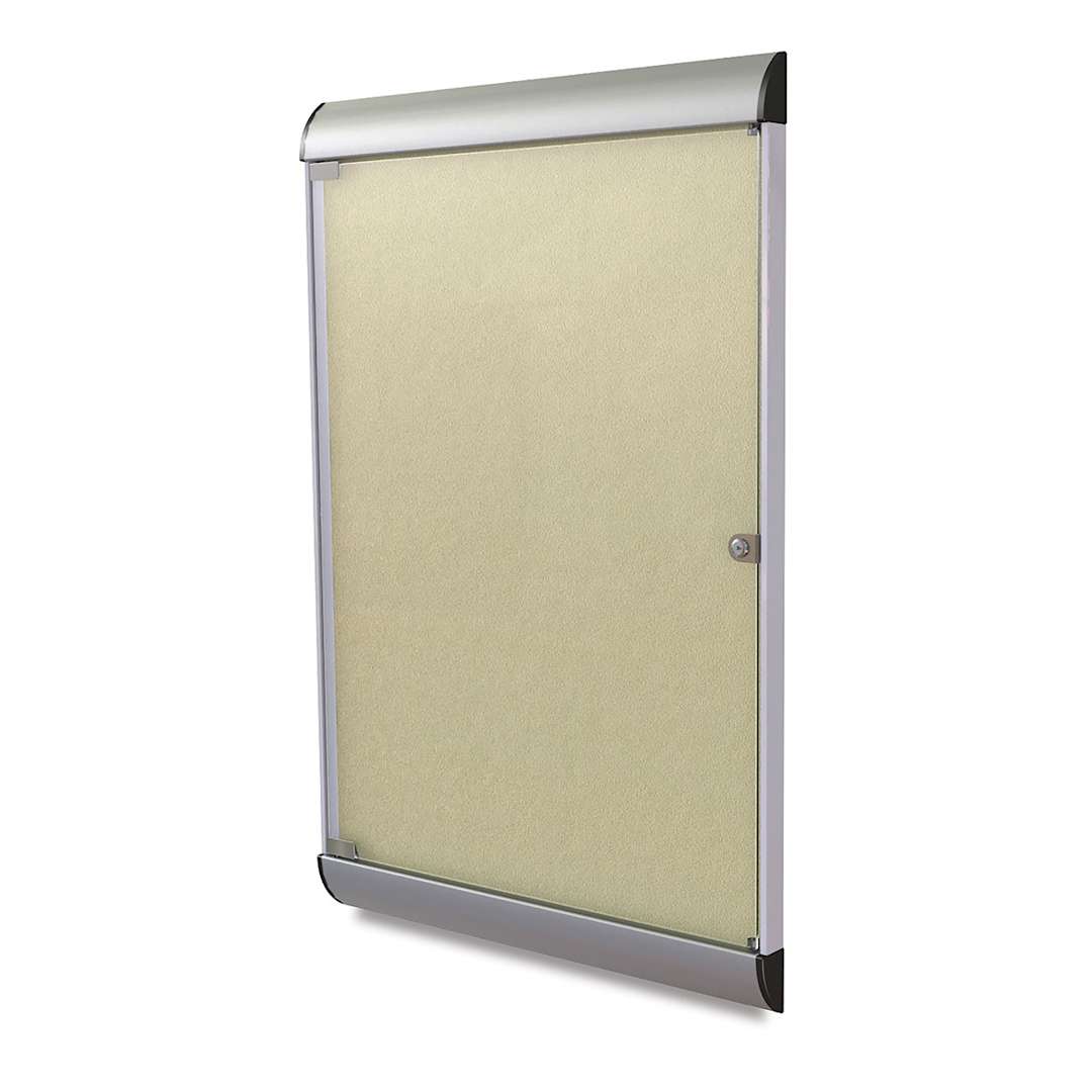 Open in modal - Ghent Silhouette Enclosed Tackboard - Caramel, 42-1/2" x 27-3/4" x 1-7/8"