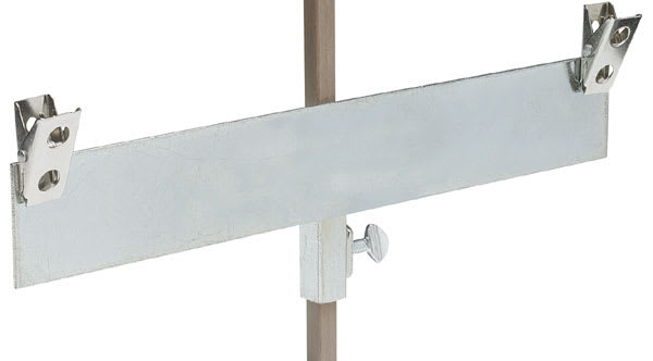 Open in modal - Walker System Twin Clip - left angled view showing Clip on pole