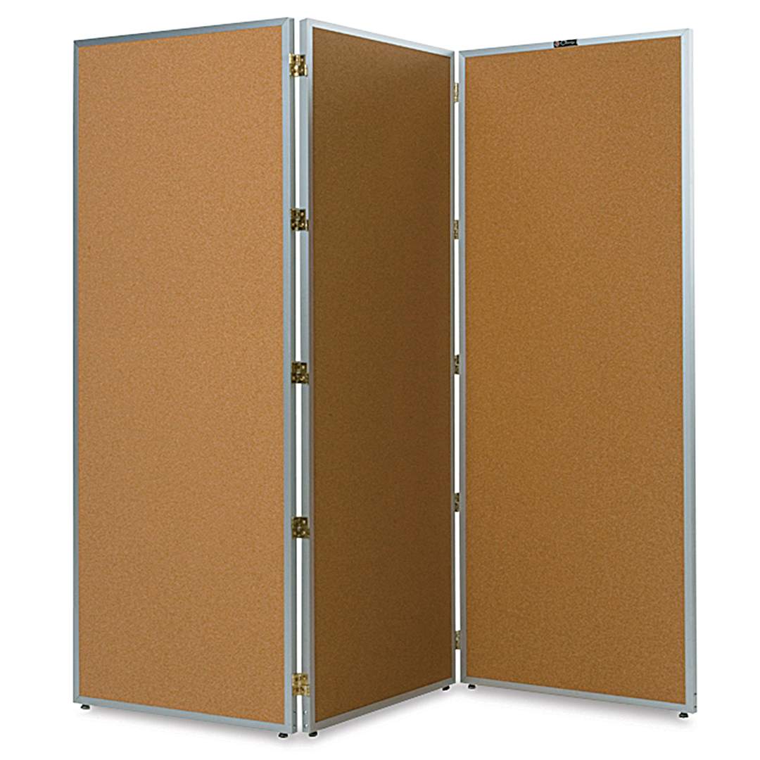 Open in modal - Claridge Folding Screen - 68" x 72", Satin Aluminum