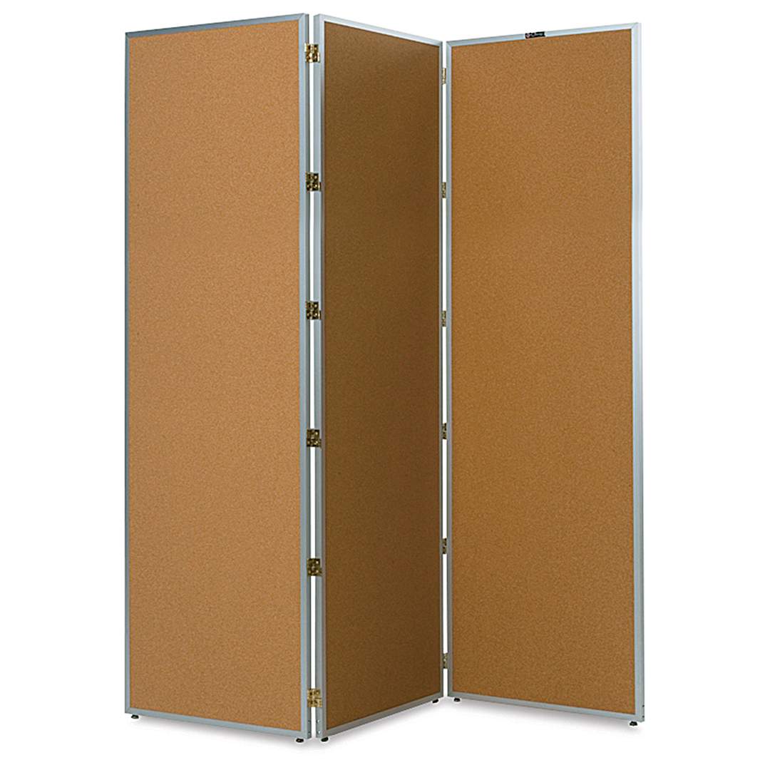 Open in modal - Claridge Folding Screen - 80" x 72", Satin Aluminum