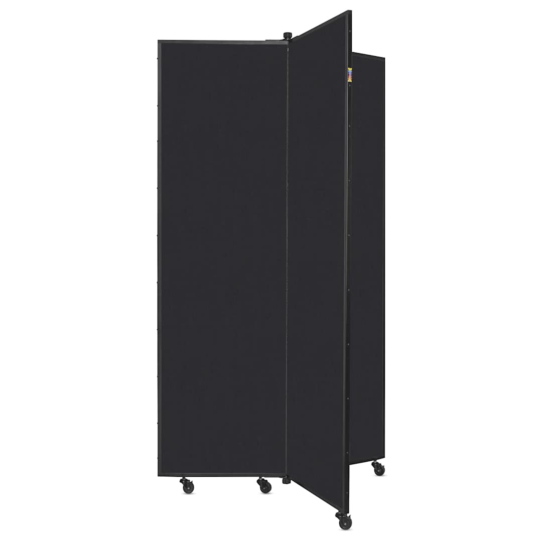 Open in modal - Screenflex Mobile Display - 5 ft 9", Black, 3 Panel