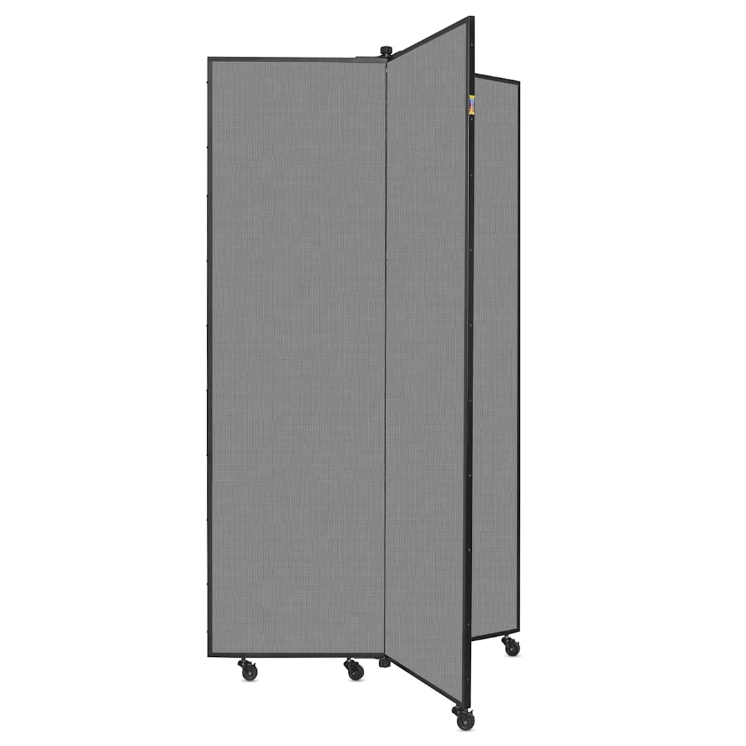 Open in modal - Screenflex Mobile Display - 5 ft 9", Gray, 3 Panel