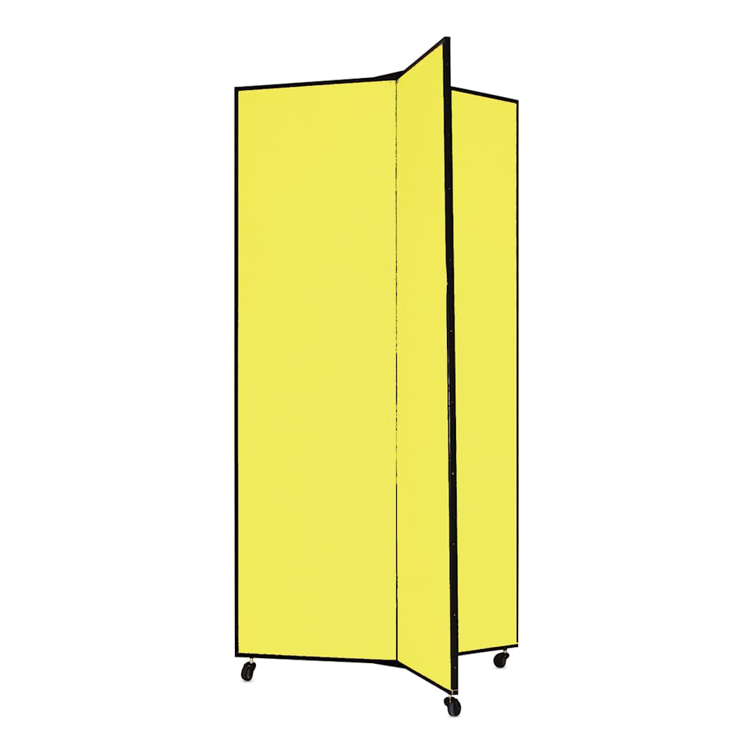 Open in modal - Screenflex Mobile Display - 6 ft 5", Yellow, 3 Panel