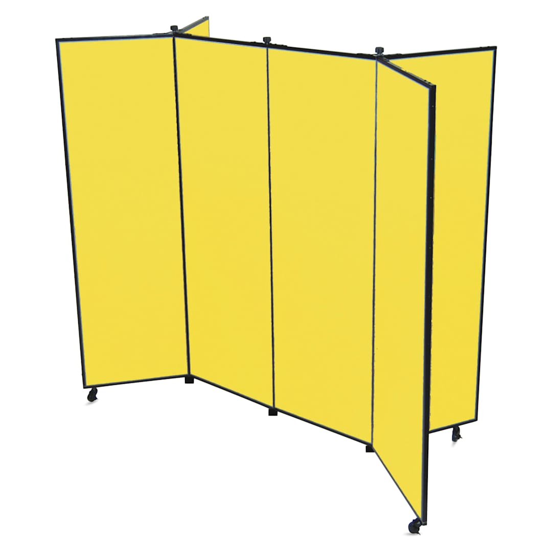 Open in modal - Screenflex Mobile Display - 6 ft 5", Yellow, 6 Panel
