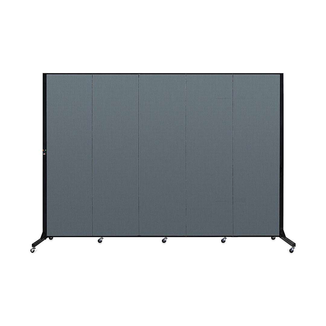 Open in modal - Screenflex Light-Duty 5 Panel Divider front view in Lake color