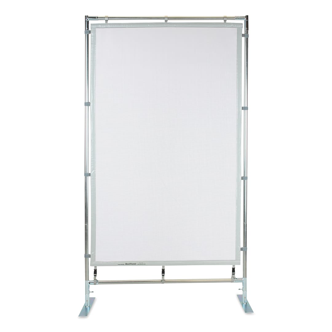 Open in modal - Flourish Freestanding Steel Frame MeshPanel Display Wall - 7 ft x 4 ft