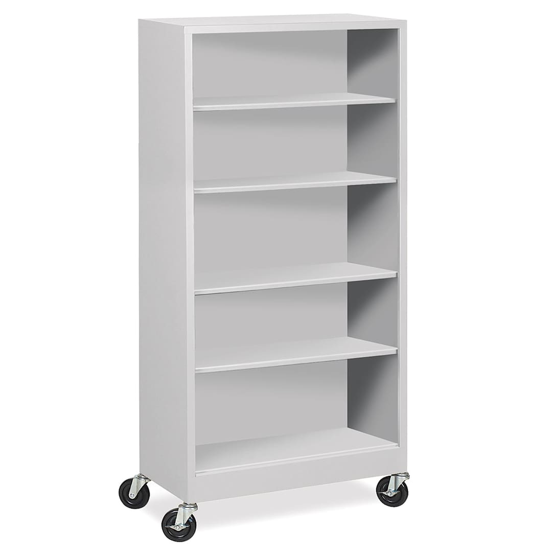 Open in modal - Atlantic Metal Bookcase - 36" x 78" x 18", Dove Gray