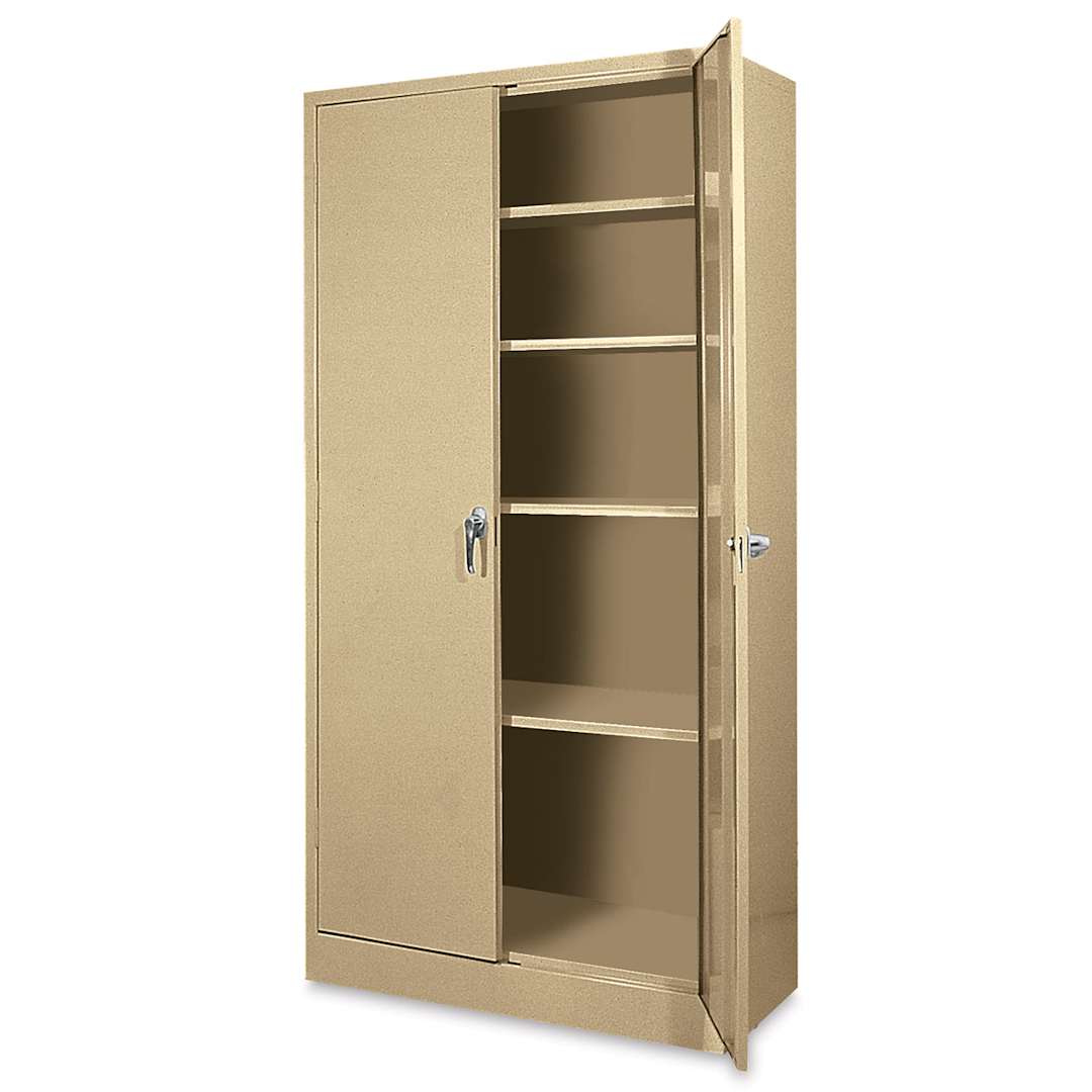 Open in modal - Atlantic Metal Bookcase - 36" x 78" x 18", Sand, 4 Shelves