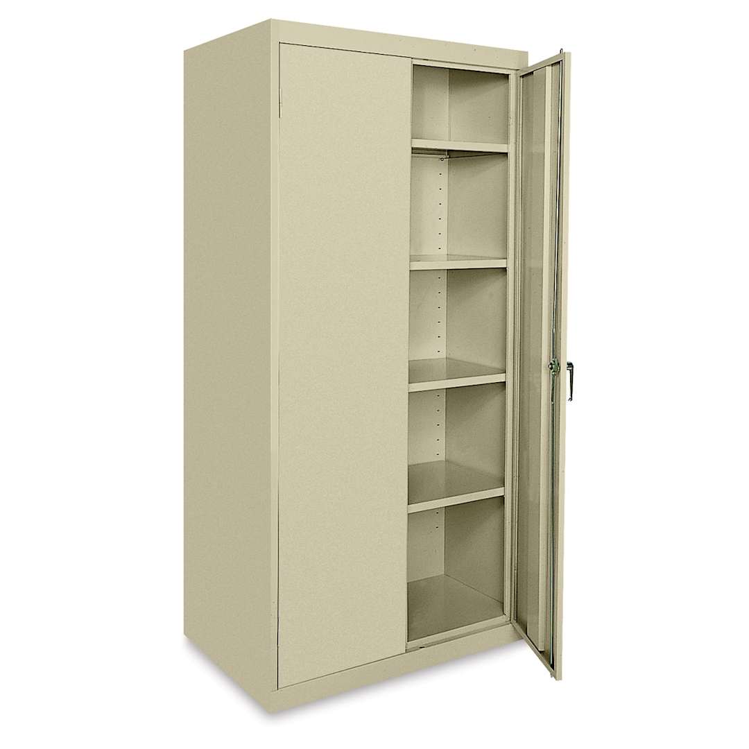Open in modal - Sandusky Lee Storage Cabinet - 36" x 78" x 24", Tropic Sand, With Adjustable Shelves