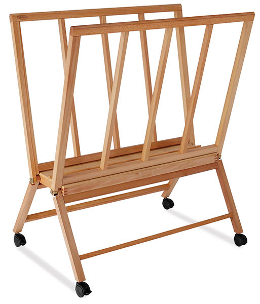 Open in modal - Mabef Giant Print Rack - Left angled view of empty rack
