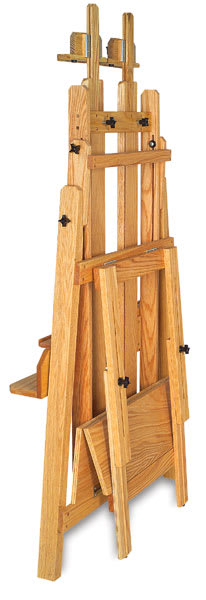 Open in modal - Best San Pedro Easel - Angled view of folded Easel
