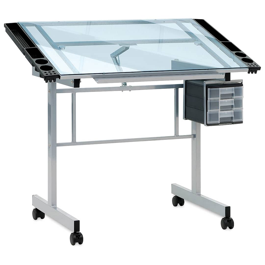 Open in modal - Studio Designs Vision Craft Station, top raised in drafting position