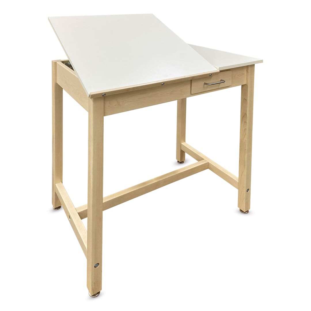 Open in modal - Hann - Split-Top Drafting Table - With Drawer, 36" x 24"x 37"