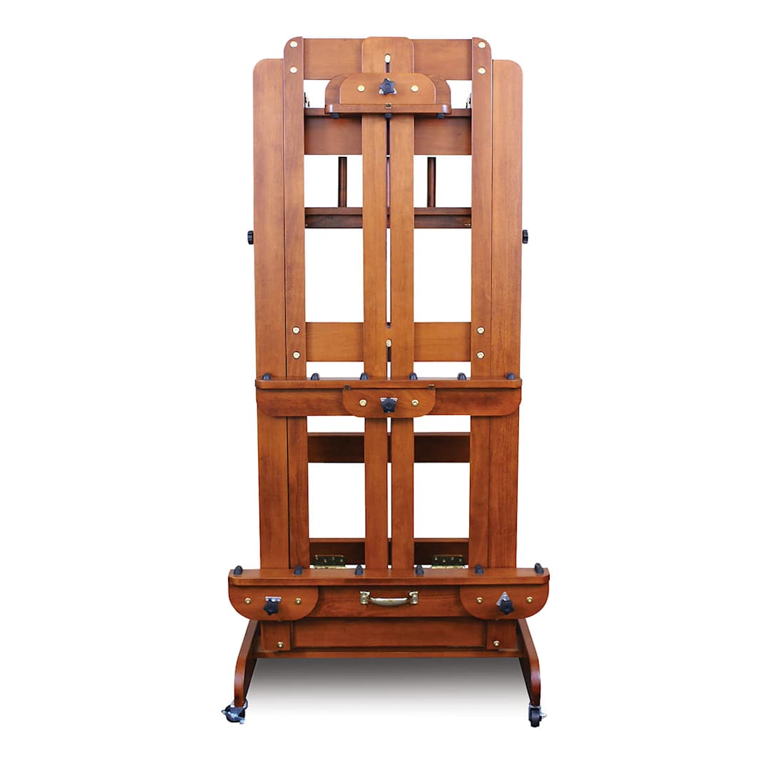 Open in modal - Sienna Counterweight Easel - Front view of easel with mast contracted