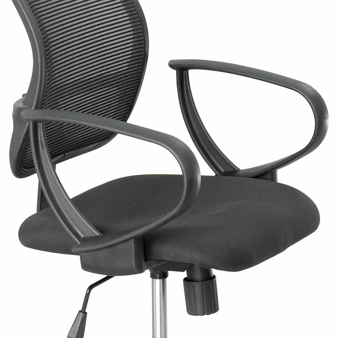 Open in modal - Safco Vue Extended-Height Mesh Chair - Optional Arm Kit