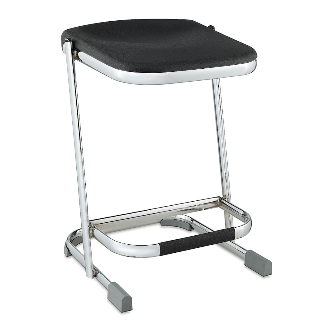 Open in modal - National Public Seating Corp. Elephant Z-Stool - Left angle view of 22" high stool 