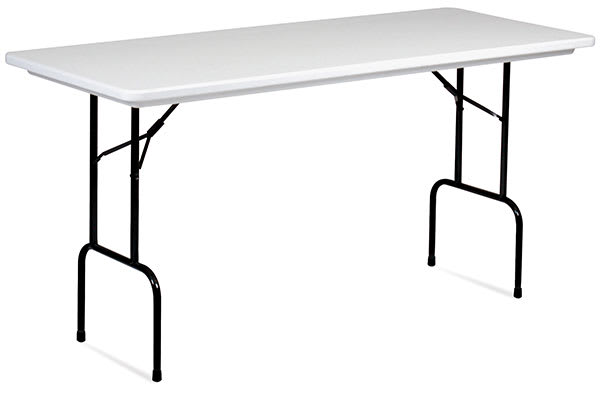 Open in modal - Folding Presenter Table - Angled view of 36" high Table