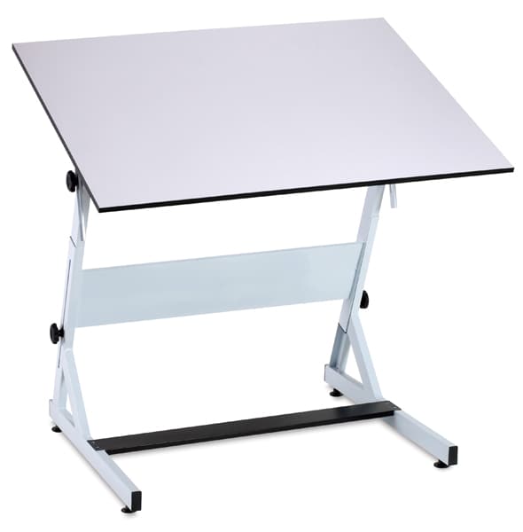Open in modal - Bieffe AF15 Drafting Table - Angled view of Table with Table surface raised