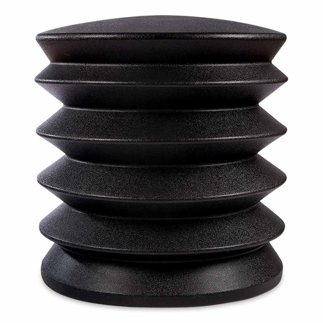Open in modal - ErgoErgo ExtraErgo Stool - Front view of Black Stool
