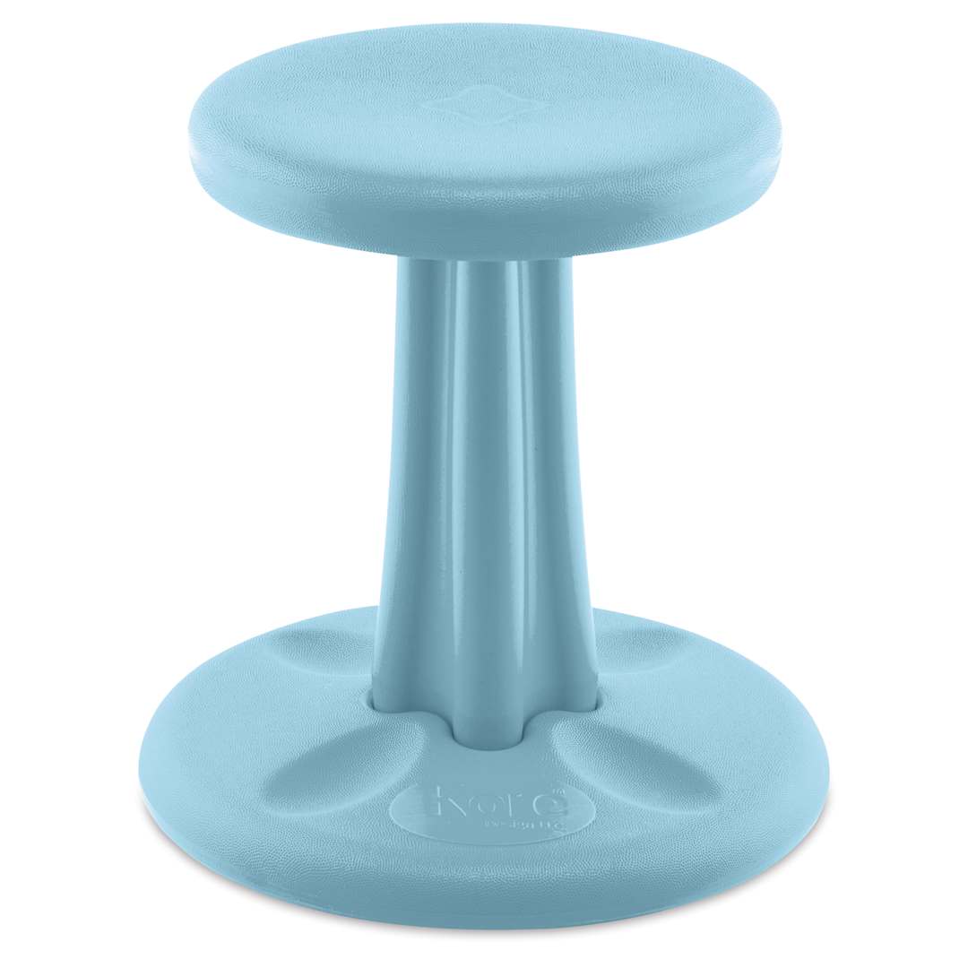 Open in modal - Kore Design Kids Wobble Stool - Pale Blue, 14" Tall - out of packaging