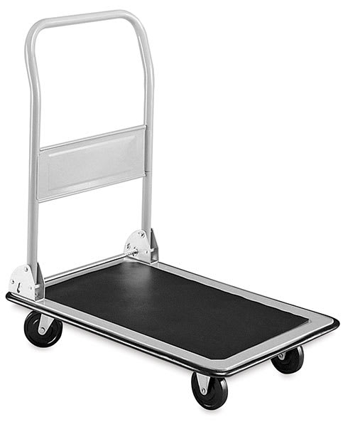 Open in modal - Safco Tuff Truck Platform Truck - Right angled view of empty Platform Truck