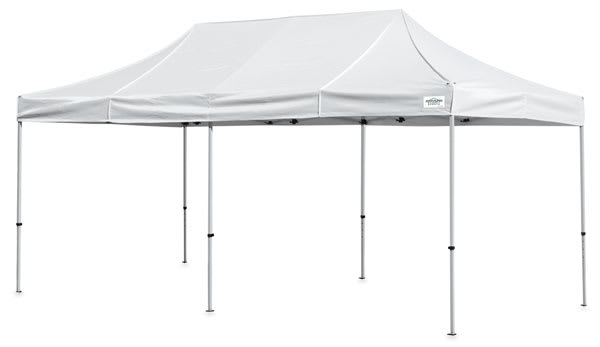 Open in modal - Caravan Classic Canopy - 10'x20' right angled view 